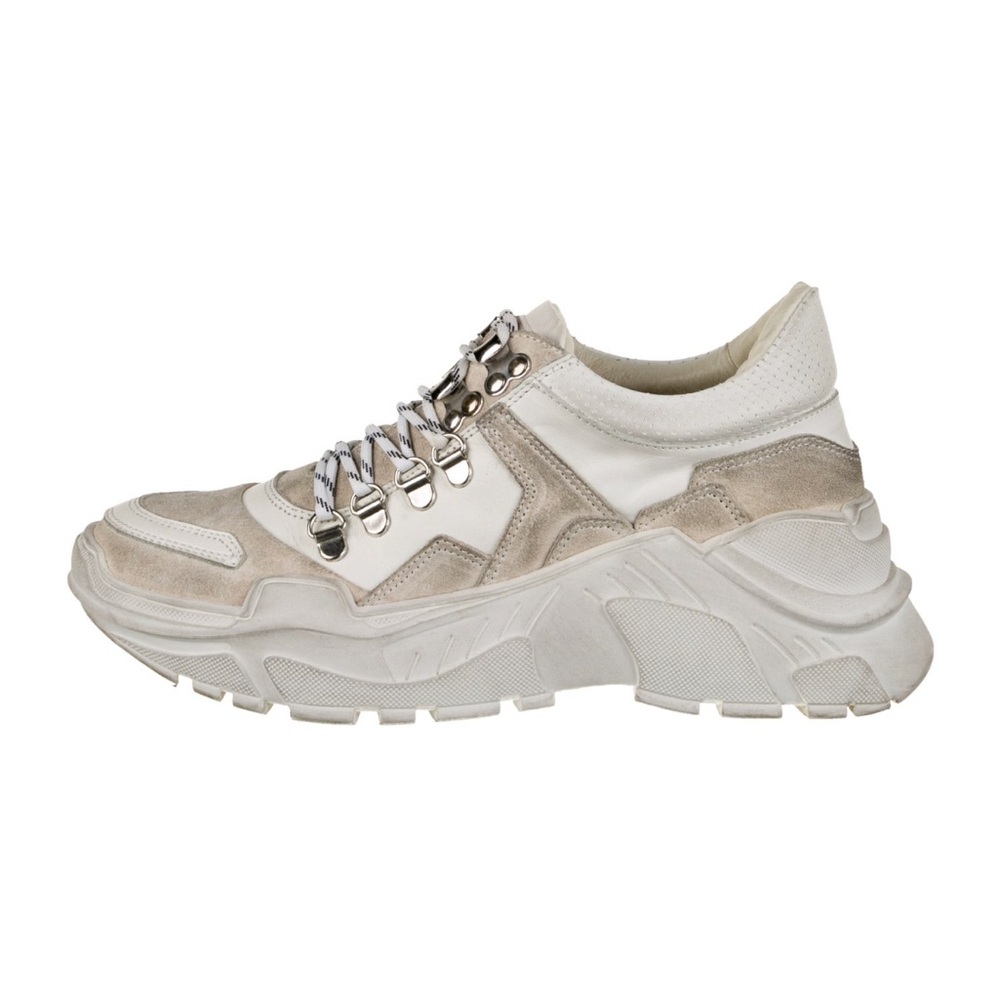 The Koopeles distressed chunky leather sneakers